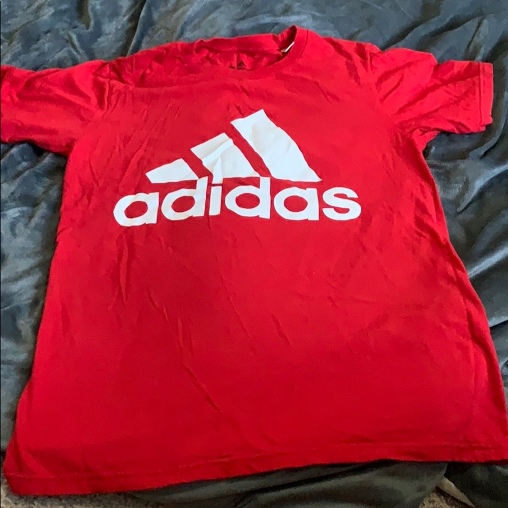 Red Adidas Go-To Tee